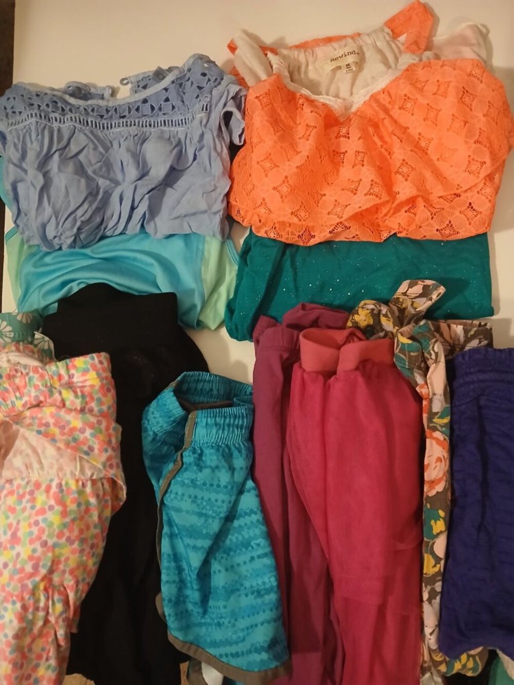 Girls Size M lot Shirts Pants Skirts Huge Lot